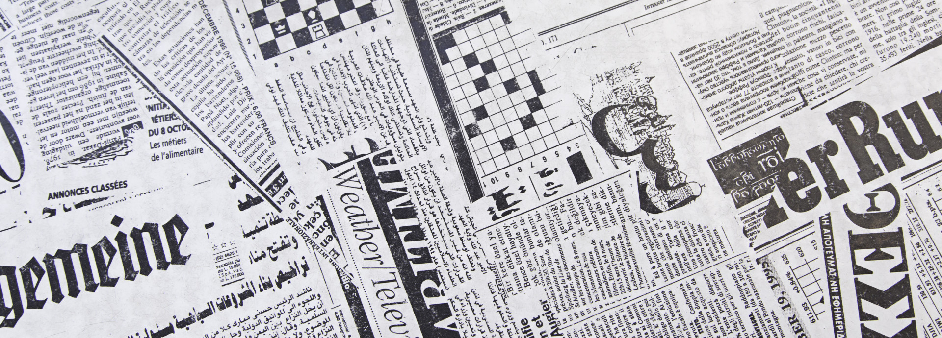 Old newspapers