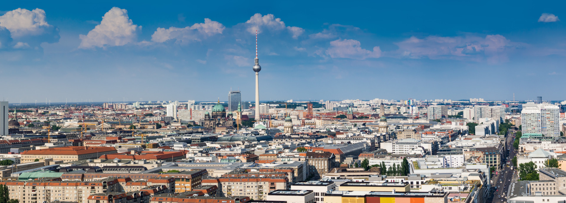 Panorama Bild von Berlin mit Fernsehturm
