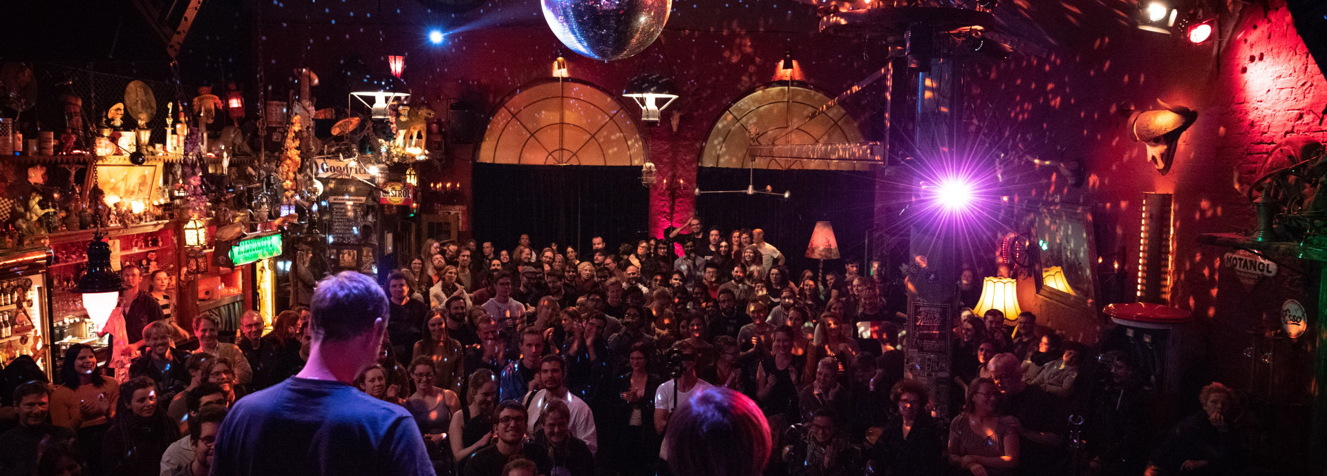 Science Slam of the Berlin Clusters of Excellence, view from the stage