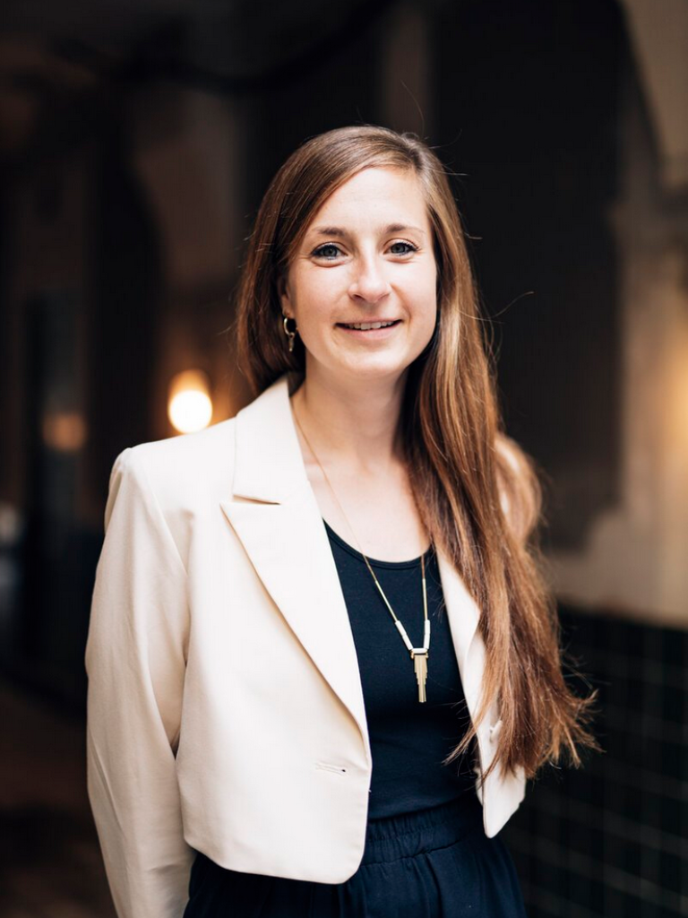 Verena Haage smiling at a camera. 