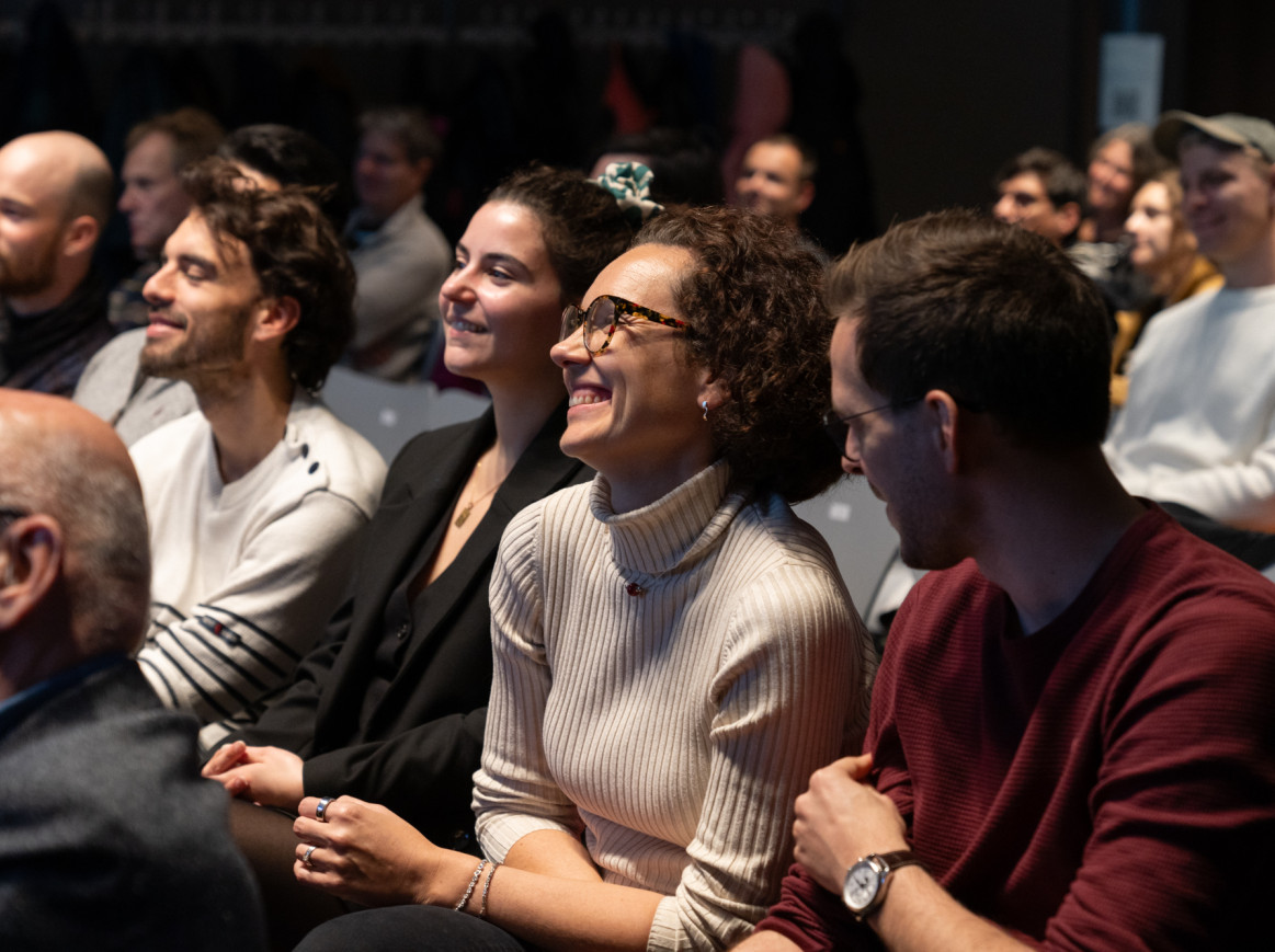 audience looking interested at the stage of the New Normal Hall at the Berlin Science Week CAMPUS