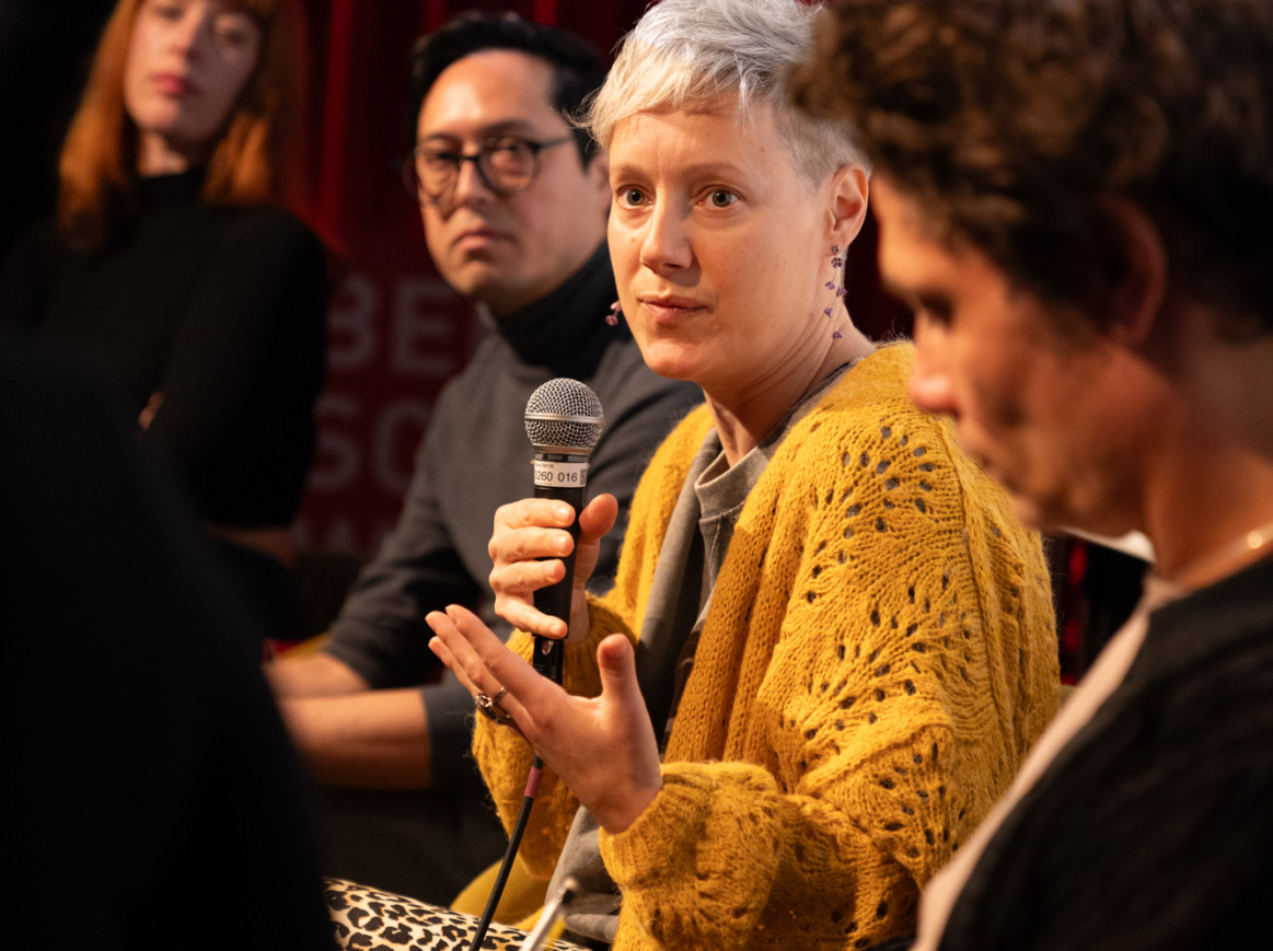 five panelists discussing the science of sex at the Science & Culture FORUM