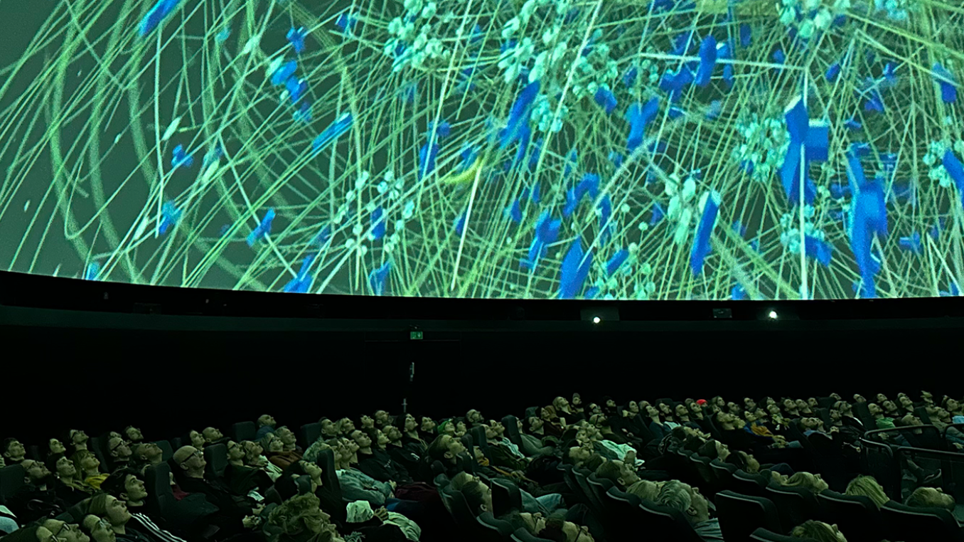 Der Fulldome-Event des interfilm Festivals in der Planetariumskuppel des Zeiss-Großplanetariums