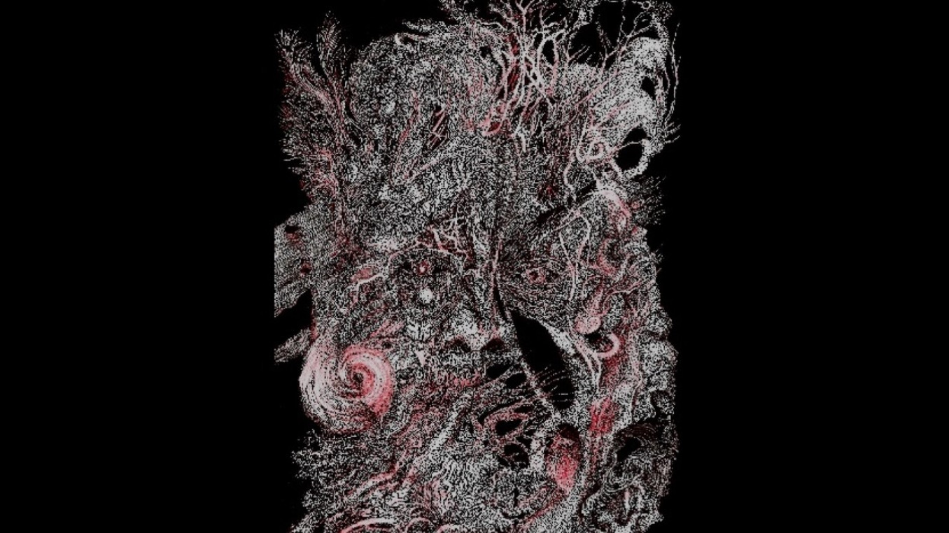 Painting of a person with mental disorder