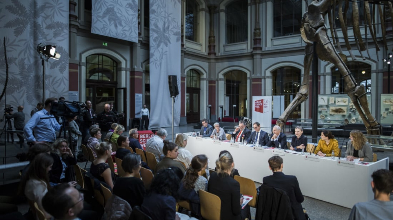 Berlin Science Week Press Conference at Museum für Naturkunde 2019